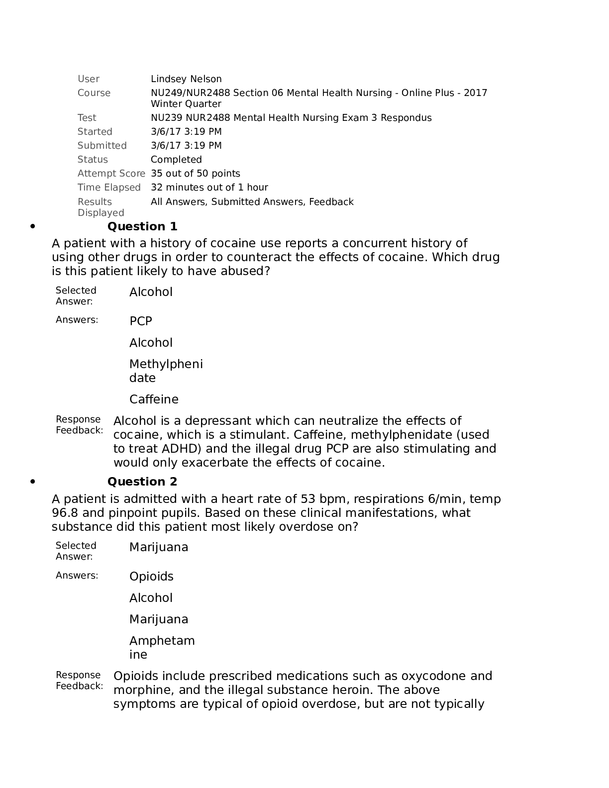 Preview image for NUR 2488 Mental Health Nursing Exam 3